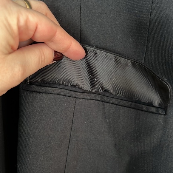 THE LIMITED Solid Navy Blue Fully Lined Button Down Blazer/Jacket, Sz 14, NWT. - Picture 8 of 12